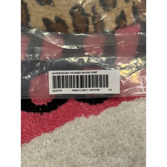 Supreme GOODENOUGH Crushed Rayon Camp Cap – Leopard (SS25) - Picture 4 of 4